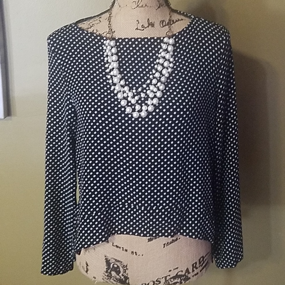 Philosophy polka dot blouse